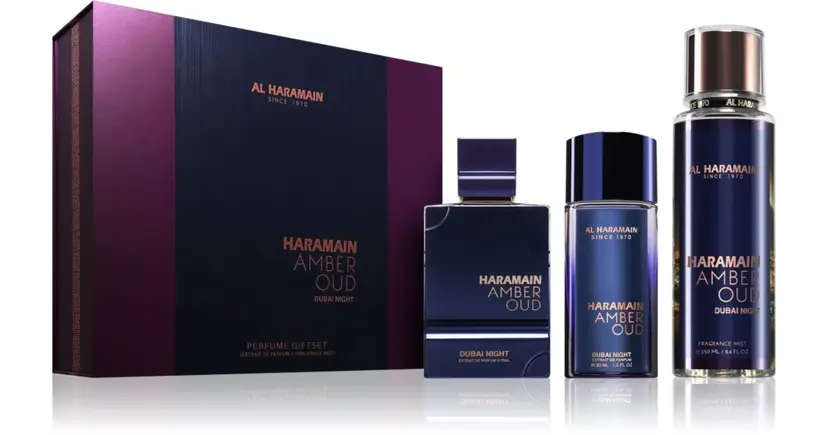 Shishe parfumi Al Haramain Amber Oud Dubai Night Gift Set — Eau de Parfum